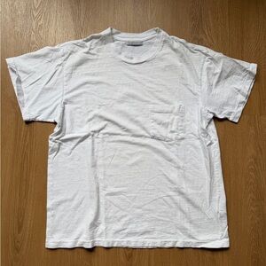 John Elliott T Shirt Mens 2 Medium White Pocket Tee Short Sleeve Tee Crewneck